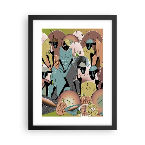 Plakat w czarnej ramie - Nadchodzi wielkie święto - 30x40 cm