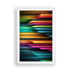 Plakat w białej ramie - Świetlne organy - 61x91 cm