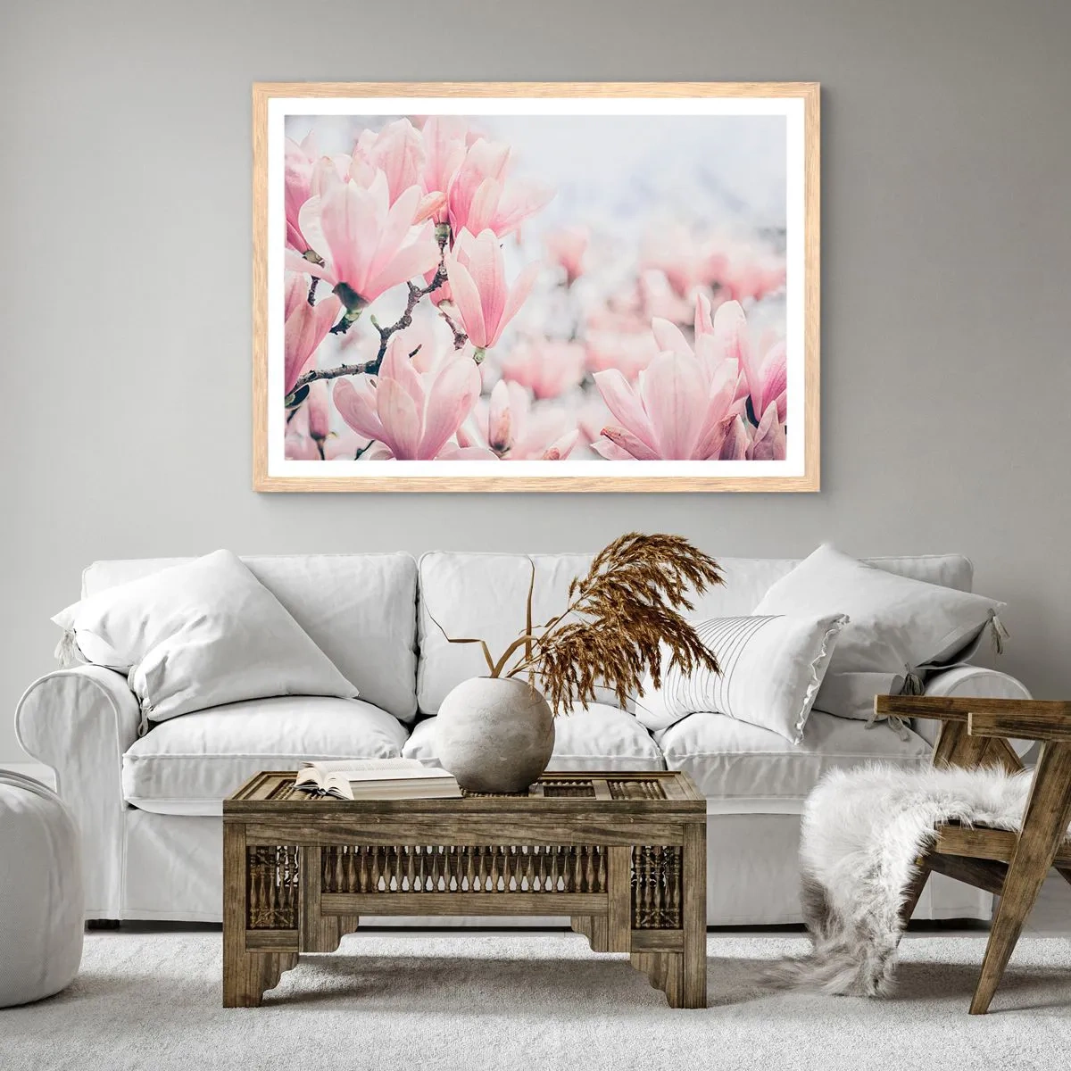 Plakat w ramie jasny dąb - Ideał subtelności - 40x30 cm