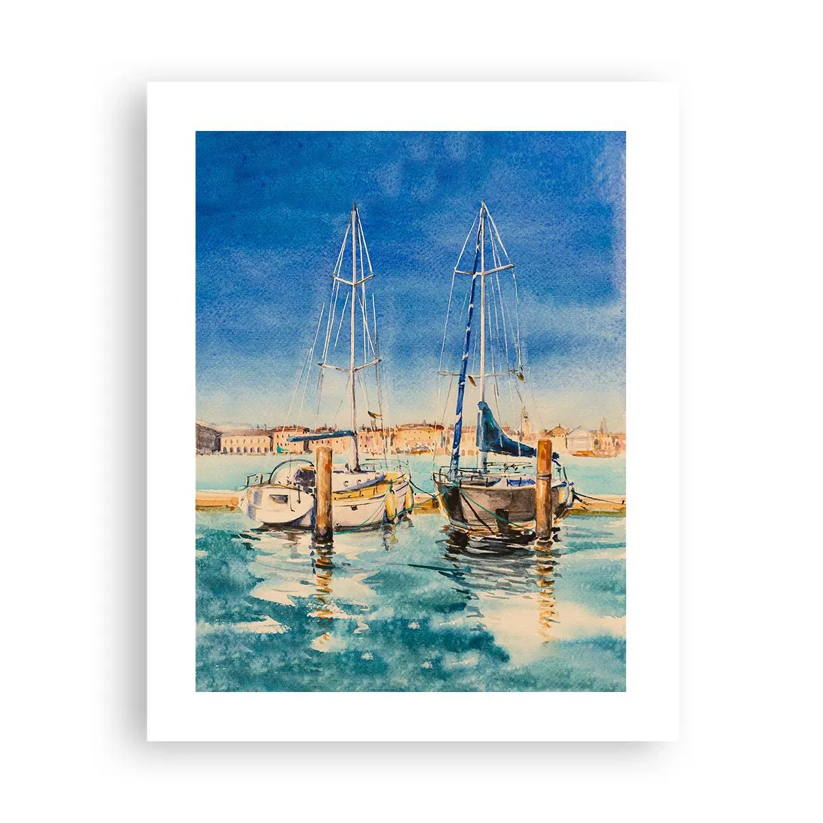 Plakat - Słoneczna laguna - 40x50 cm