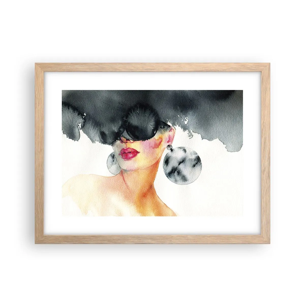 Plakat w ramie jasny dąb - Tajemnica elegancji - 40x30 cm