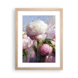 Plakat w ramie jasny dąb - Kipiący życiem bukiet - 30x40 cm