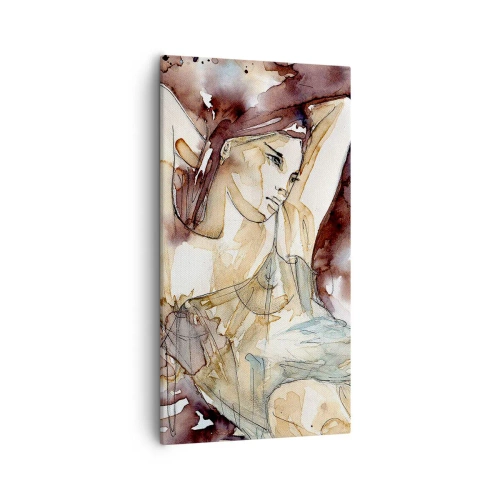 Obraz na płótnie - W nastroju lila - 55x100 cm