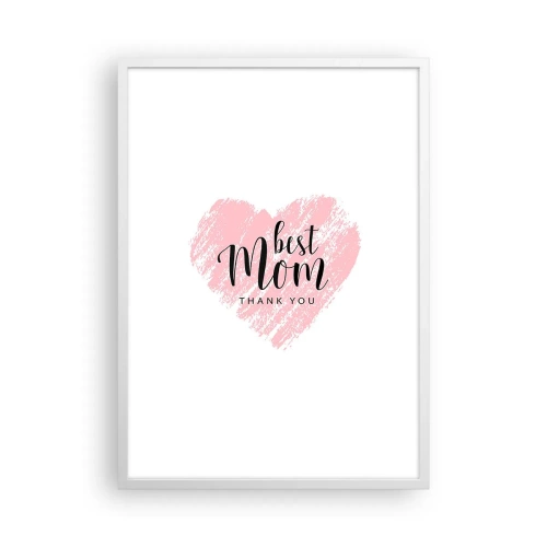 Plakat w białej ramie - Zawsze odpowiedni moment - 50x70 cm