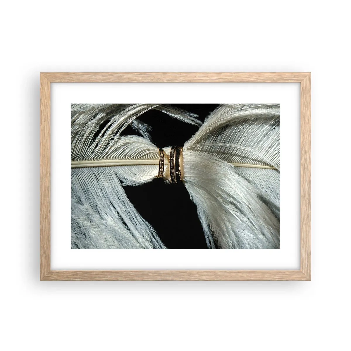 Plakat w ramie jasny dąb - ...i nie opuszczę Cię… - 40x30 cm