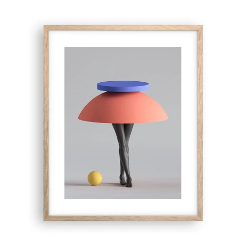 Plakat w ramie jasny dąb - Kompozycja surrealistyczna - 40x50 cm