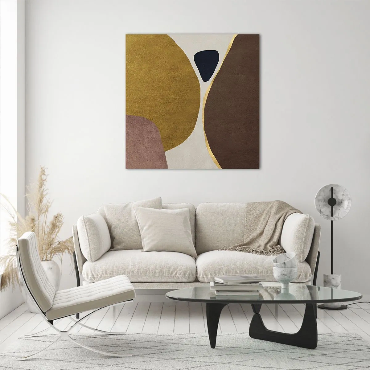 Obraz na szkle - Abstrakcja – miejsce w przestrzeni - 50x50 cm