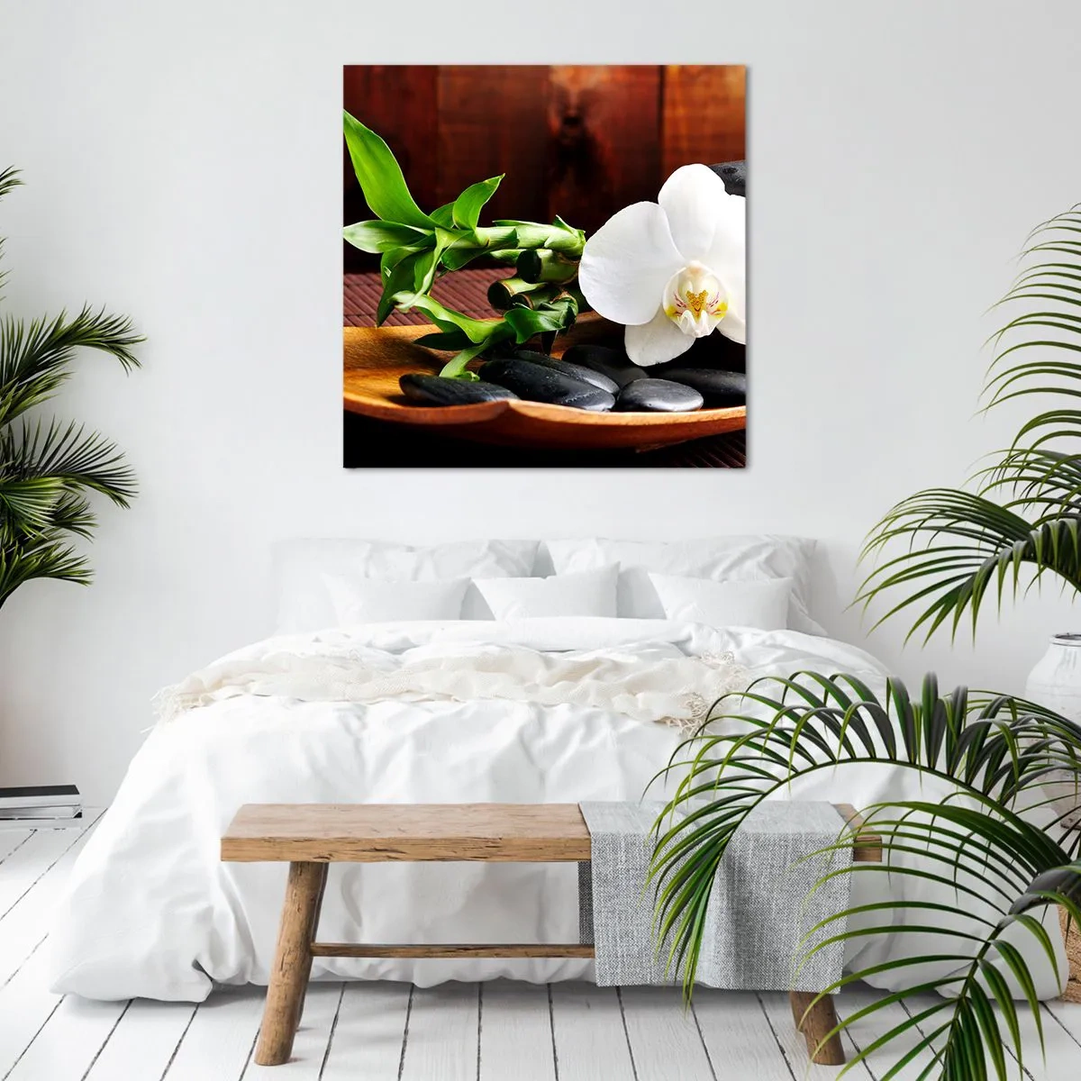 Obraz na płótnie - Poddaj się dotykowi natury - 60x60 cm