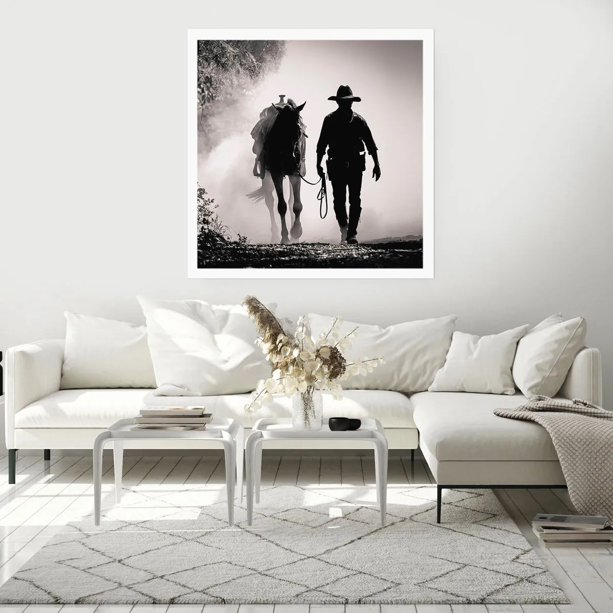 Plakat - Teksański poranek - 40x40 cm