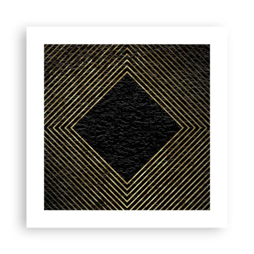 Plakat - Geometria w stylu glamour - 40x40 cm