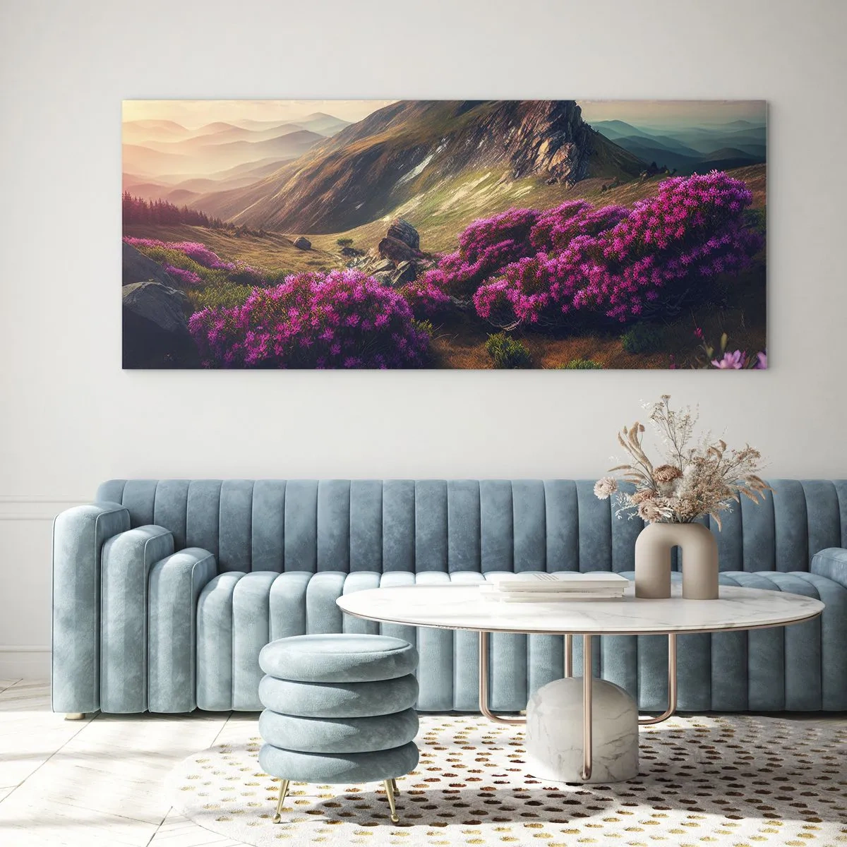 Obraz na szkle - Lato w górach - 100x40 cm
