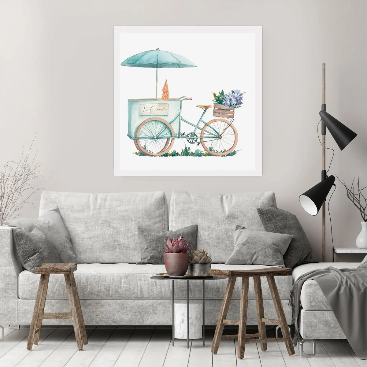 Plakat - Słodkie wspomnienie lata - 50x50 cm