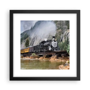 Plakat w czarnej ramie - A dokąd to? Dokąd? - 30x30 cm