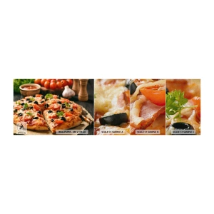 Fototapeta Próbka Premium Canvas - Znów ci się upiekło - Gastronomia, Pizza, Pomidor - 100x30 cm