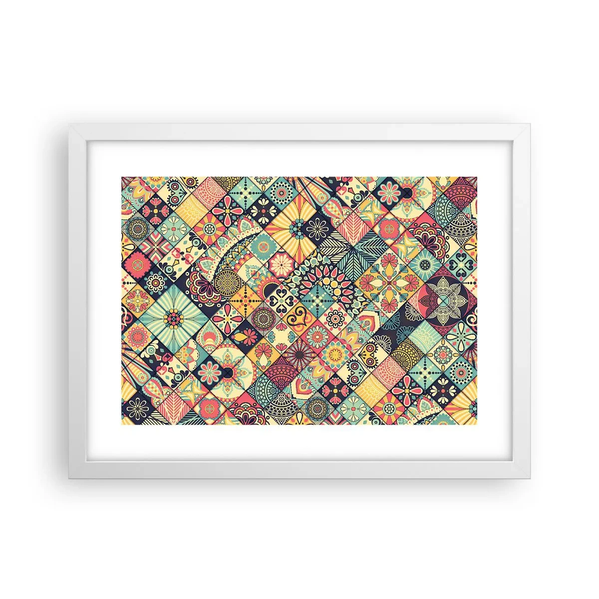 Plakat w białej ramie - Marokańskie klimaty - 40x30 cm