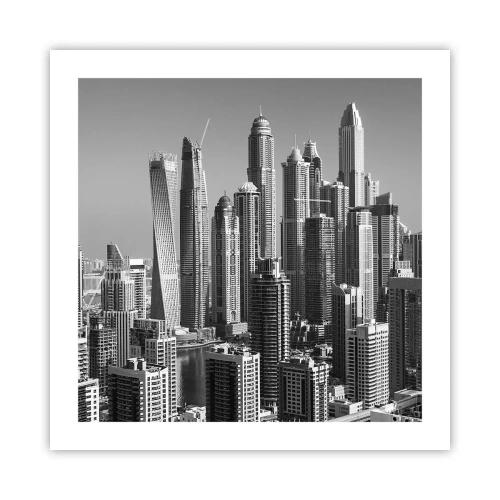 Plakat - Miasto nad pustynią - 50x50 cm