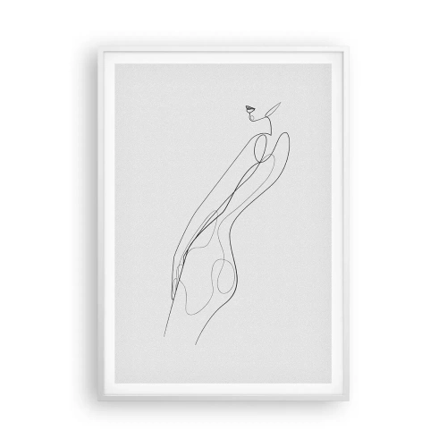 Plakat w białej ramie - Zaledwie obietnica - 70x100 cm