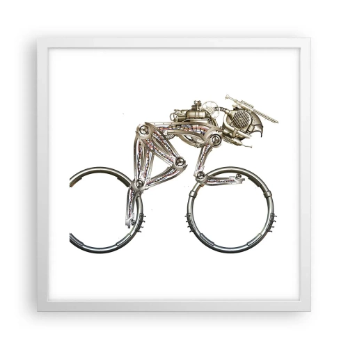 Plakat w białej ramie - Wspaniała maszyna - 40x40 cm