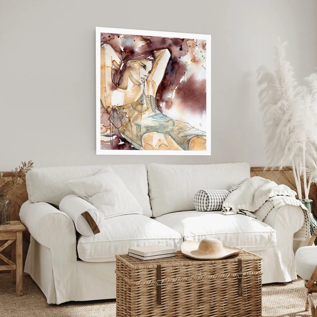 Plakat - W nastroju lila - 60x60 cm