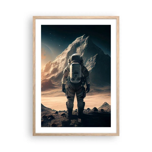 Plakat w ramie jasny dąb - Nowe wyzwanie - 50x70 cm