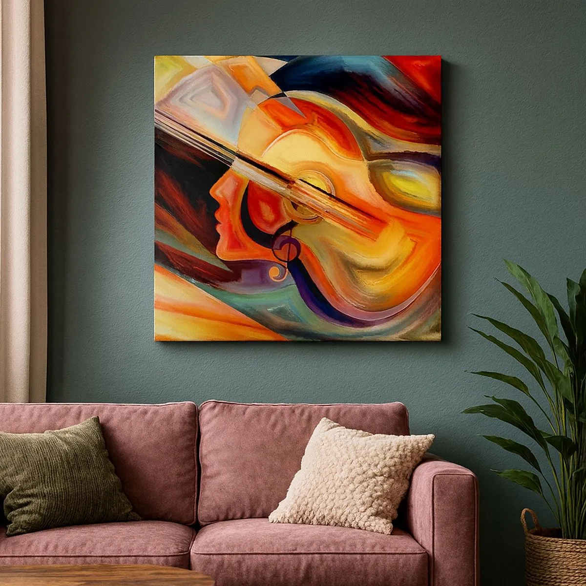 Obraz na płótnie - Wszystko gra - 30x30 cm