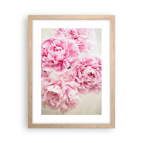 Plakat w ramie jasny dąb - W różowym przepychu - 30x40 cm