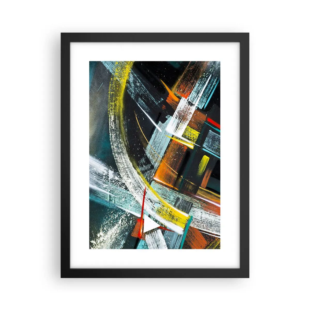 Plakat w czarnej ramie - Energia ruchu - 30x40 cm