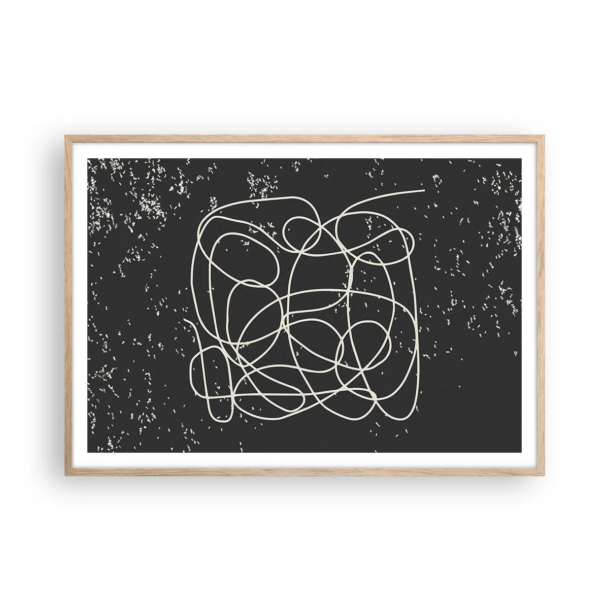 Plakat w ramie jasny dąb - Błądzenie myśli - 100x70 cm