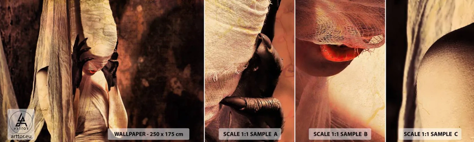 Fototapeta Próbka Samoprzylepna Deluxe Sticker - Między dobrem a złem - Teatr, Sztuka, Człowiek - 100x30 cm