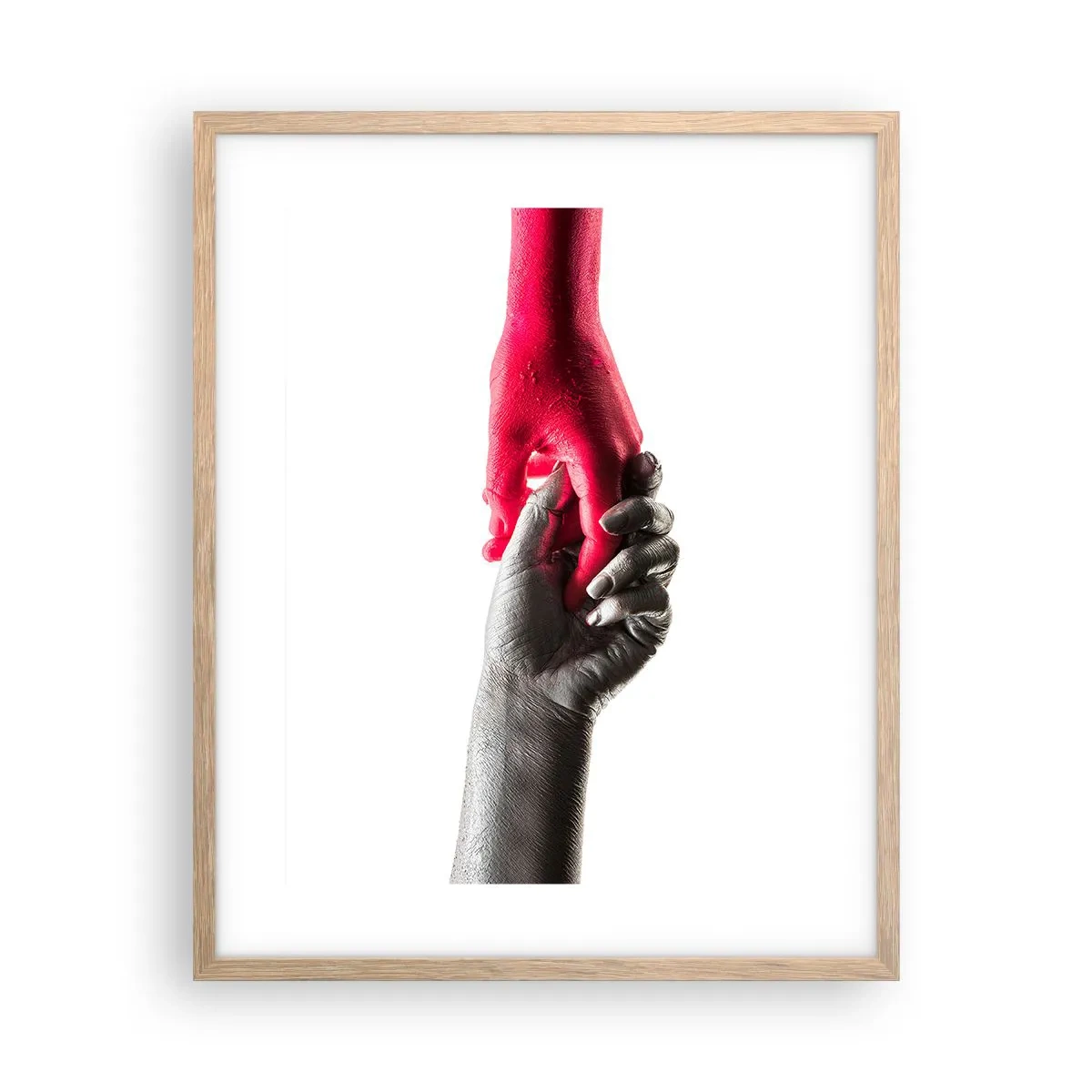 Plakat w ramie jasny dąb - Razem, choć inni - 40x50 cm