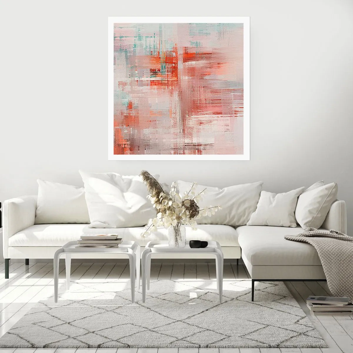 Plakat - Zamglone. Ale różowe - 50x50 cm