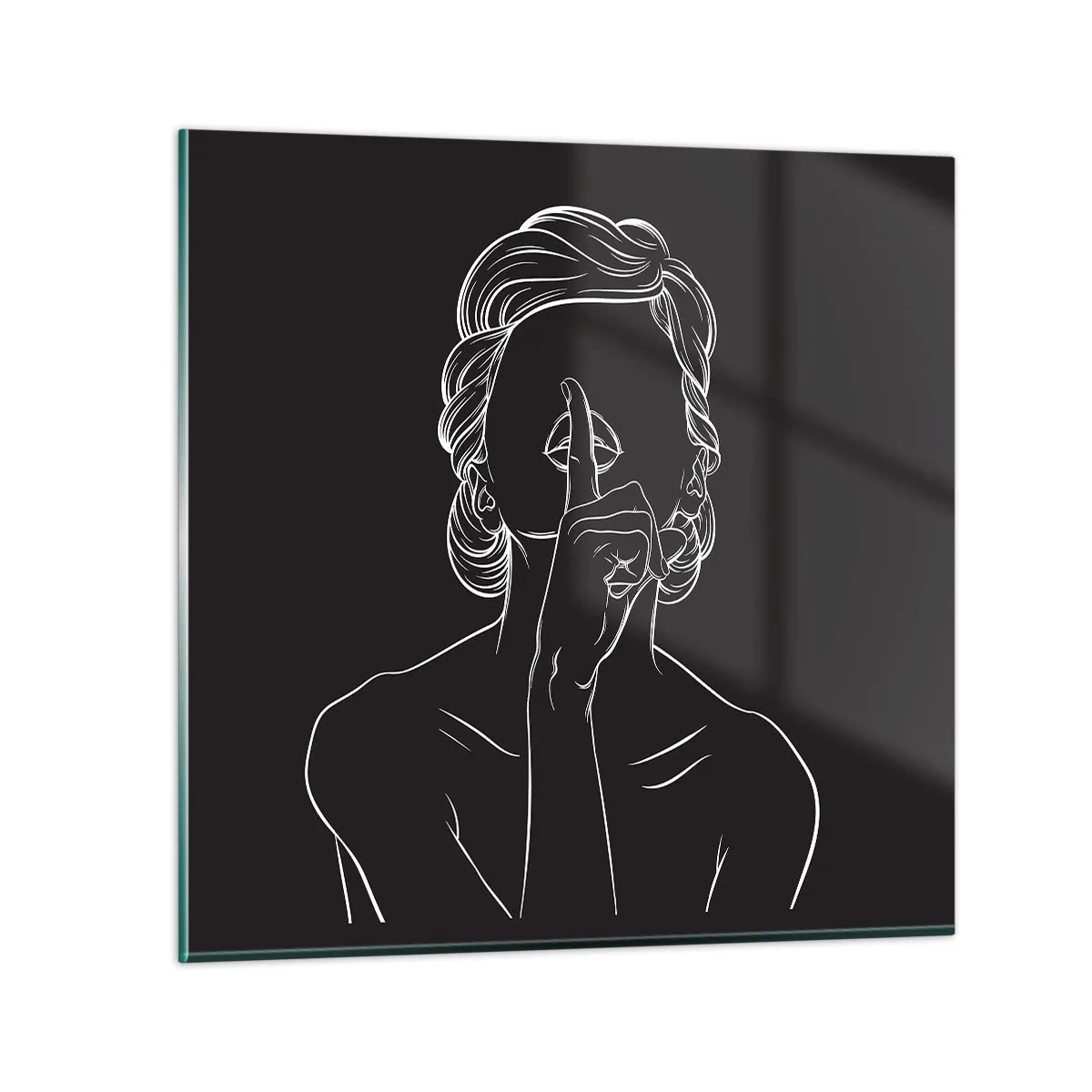 Obraz na szkle - Piękno rozkwita w ciszy - 60x60 cm