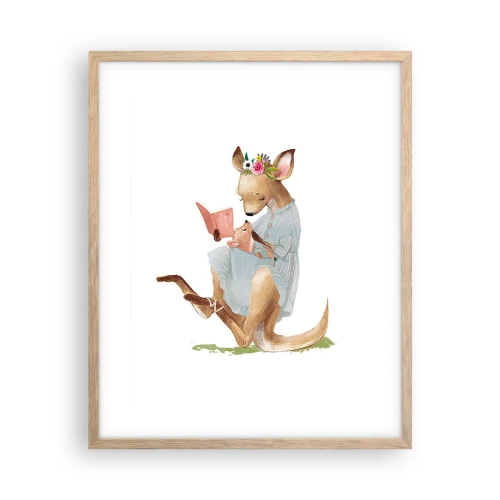Plakat w ramie jasny dąb - Poczytaj mi, mamo - 40x50 cm