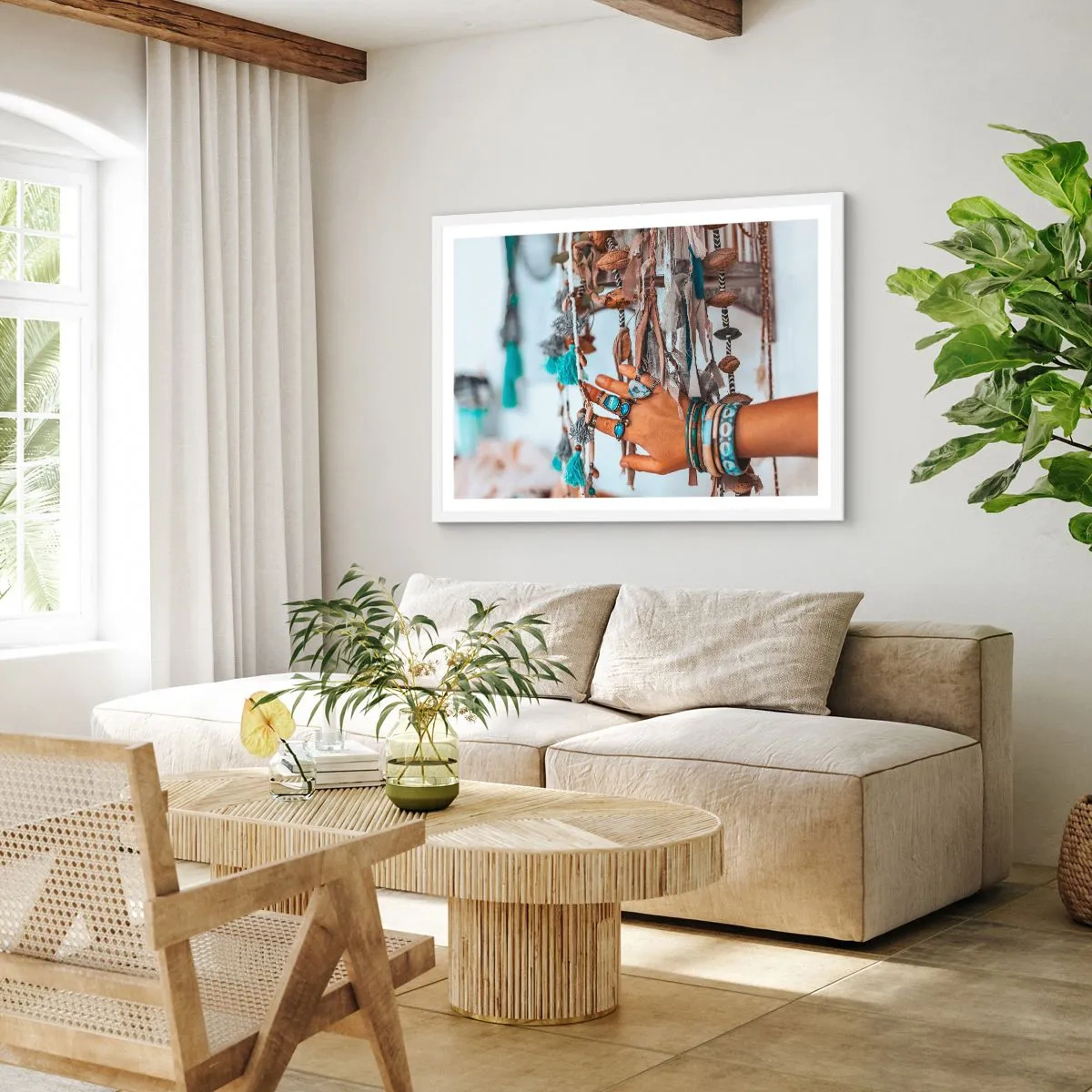 Plakat w białej ramie - Lokalne skarby - 100x70 cm