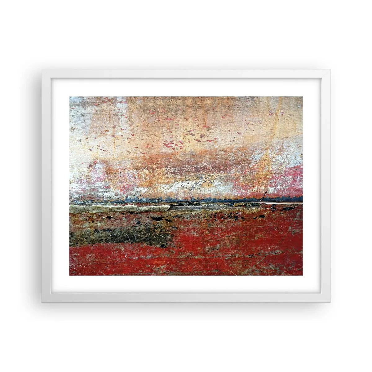 Plakat w białej ramie - Może to morze - 50x40 cm