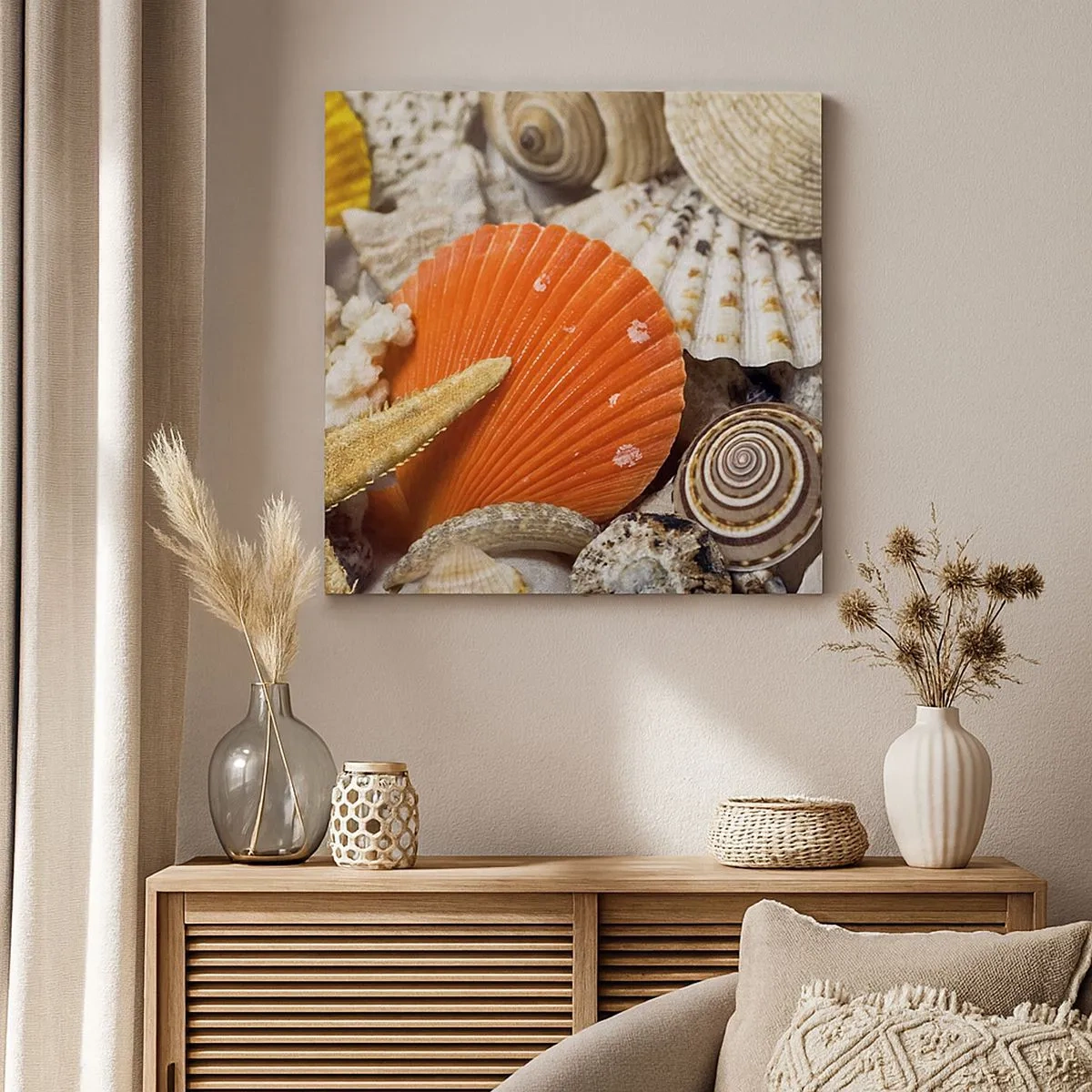 Obraz na płótnie - Skarby oceanu - 30x30 cm