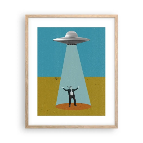 Plakat w ramie jasny dąb - Bliskie spotkanie - 40x50 cm