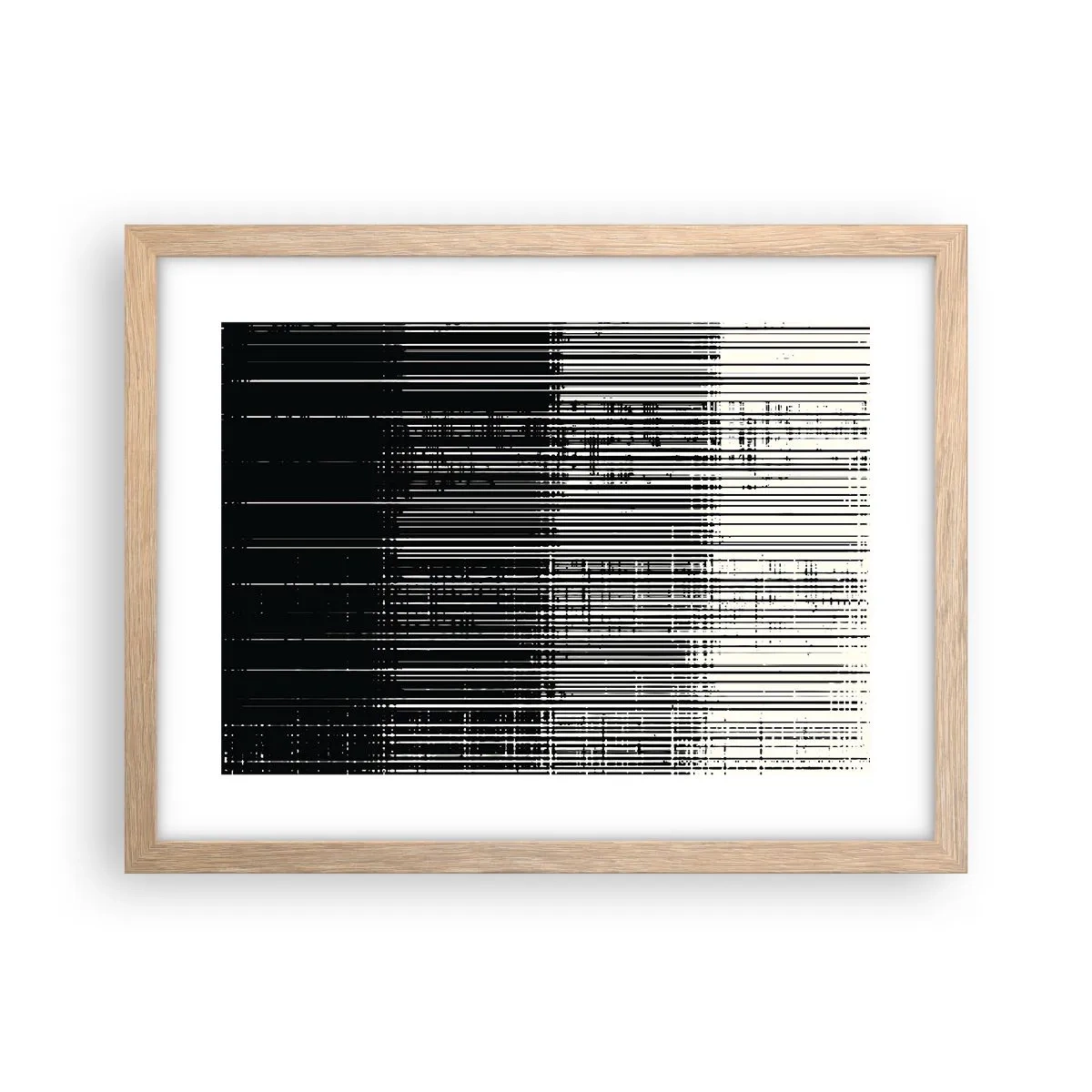 Plakat w ramie jasny dąb - Fale i drgania - 40x30 cm