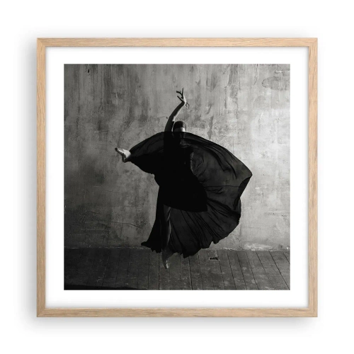 Plakat w ramie jasny dąb - Pełne pasji pas - 50x50 cm