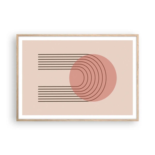 Plakat w ramie jasny dąb - Nieodparte przyciąganie - 100x70 cm