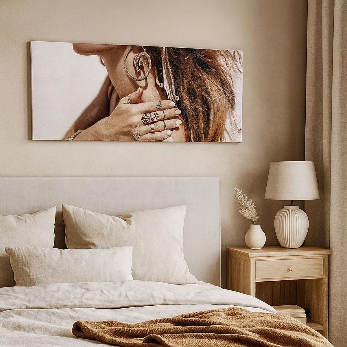 Obraz na płótnie - Królowa dzikiej plaży - 100x40 cm