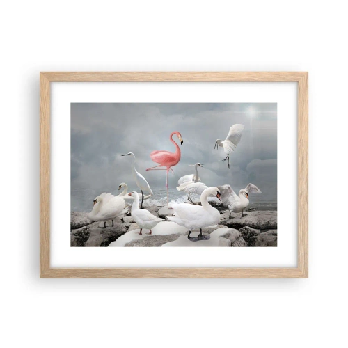 Plakat w ramie jasny dąb - Skąd się tu wziąłem? - 40x30 cm