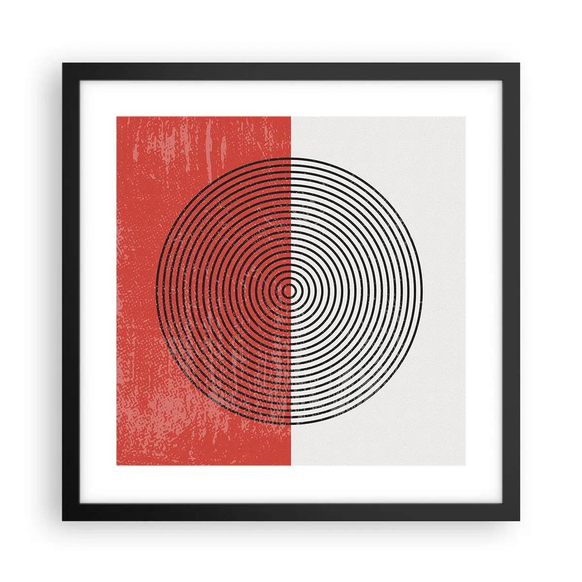 Plakat w czarnej ramie - W samo sedno - 40x40 cm