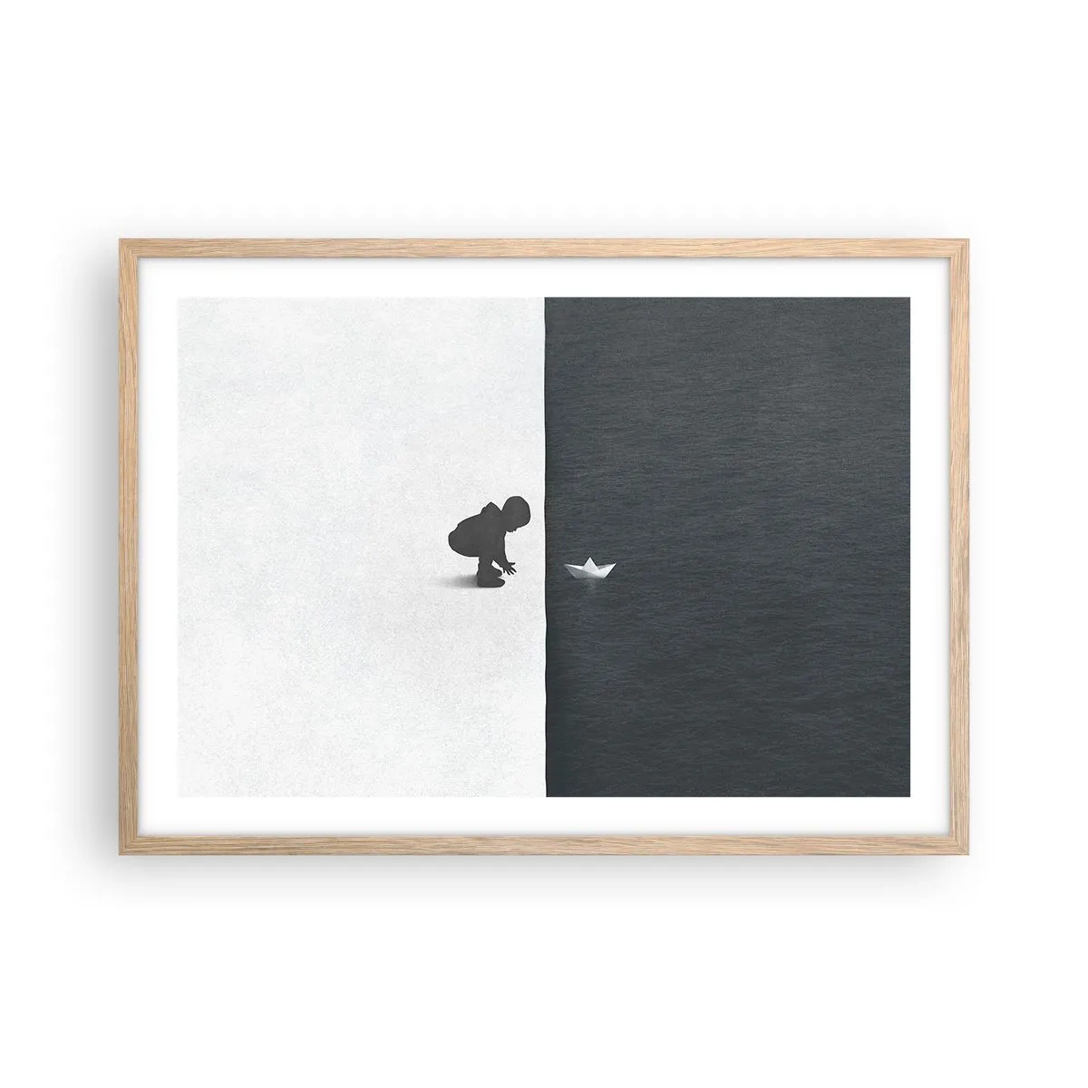 Plakat w ramie jasny dąb - Wielka wyprawa - 70x50 cm
