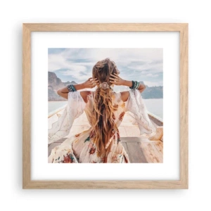 Plakat w ramie jasny dąb - W drodze ku szczęściu - 30x30 cm