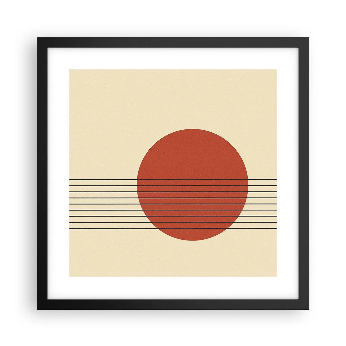 Plakat w czarnej ramie - W koło i dalej - 40x40 cm