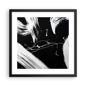 Plakat w czarnej ramie - Przełamać mrok - 40x40 cm