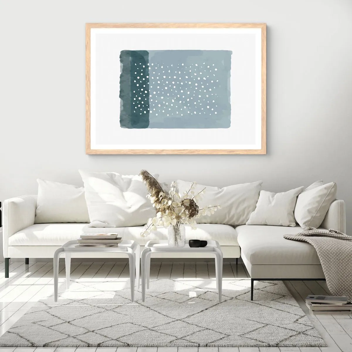 Plakat w ramie jasny dąb - Wyrosłe na błękicie - 50x40 cm