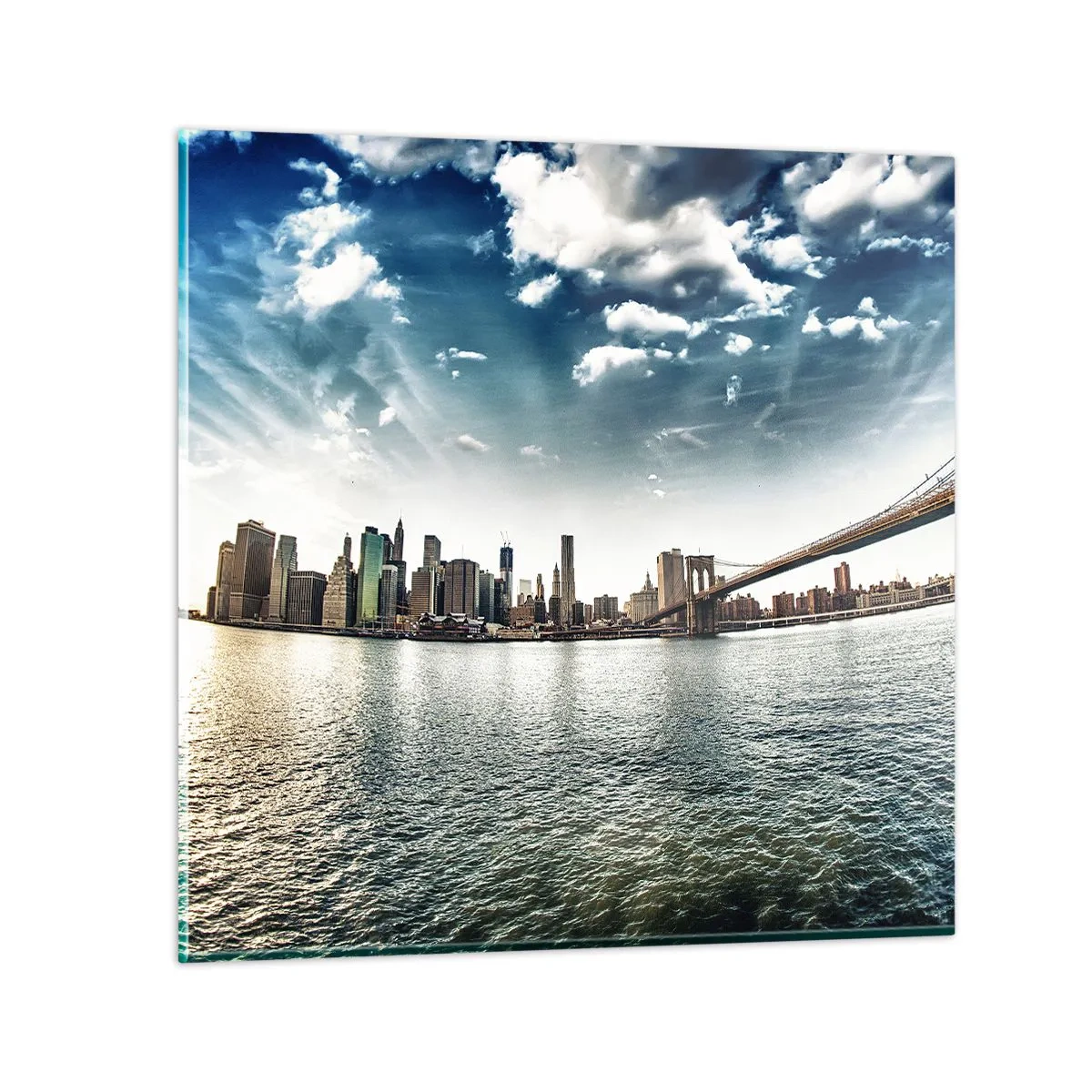 Obraz na szkle - Szklana wyspa - 40x40 cm