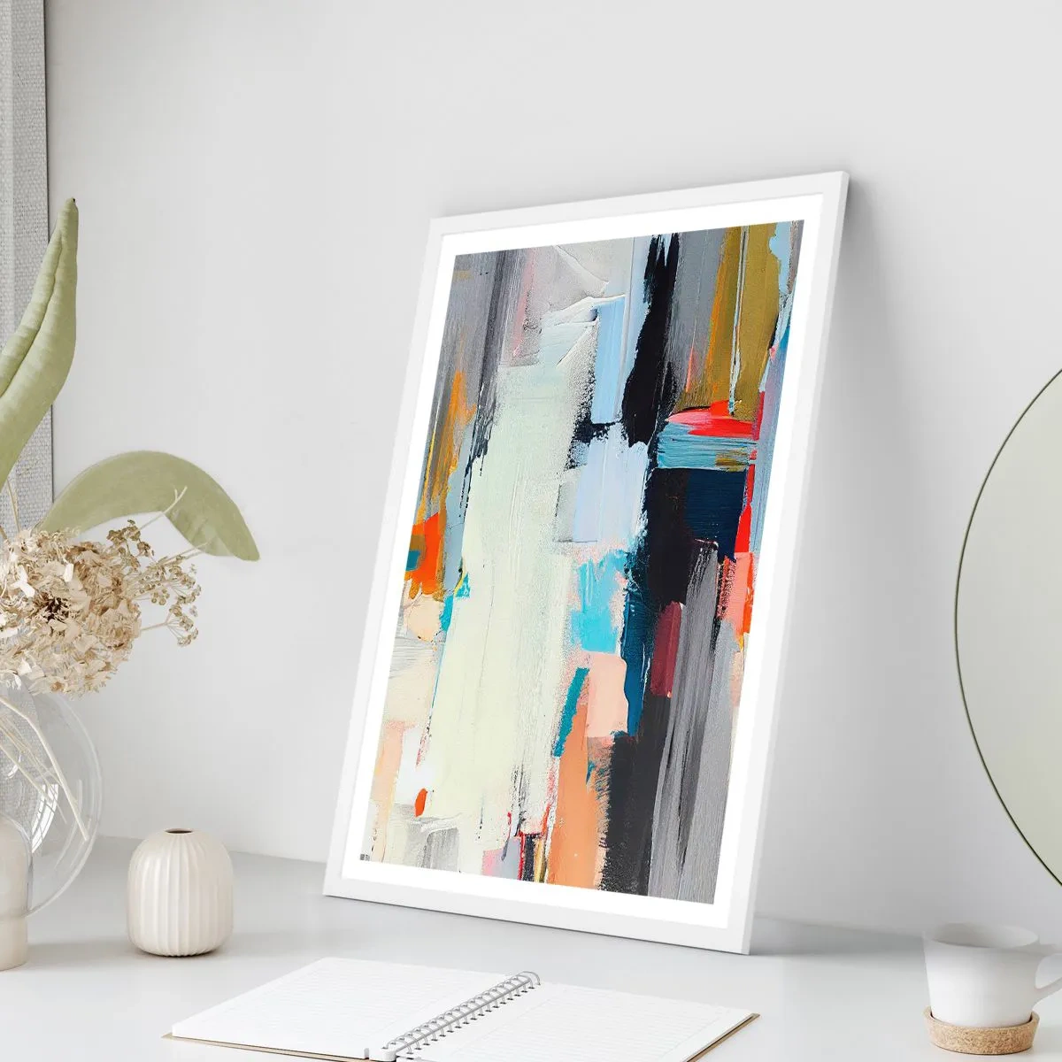 Plakat w białej ramie - Jest metoda? - 70x100 cm